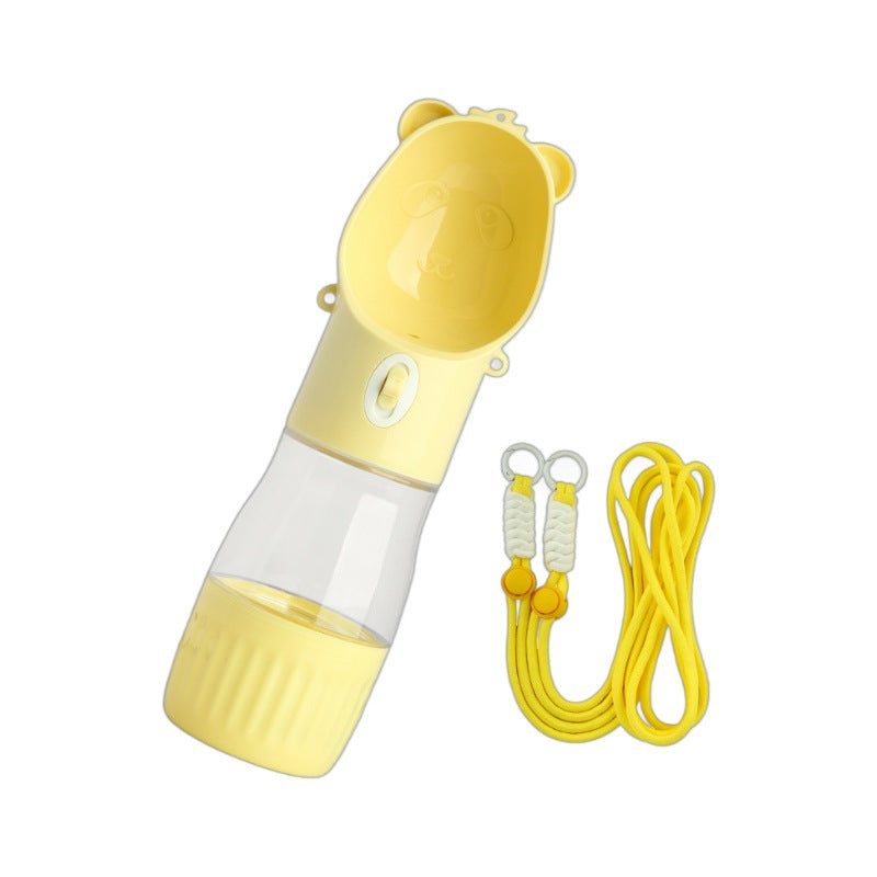Yellow TrailSip water and food bottle with carrying straps